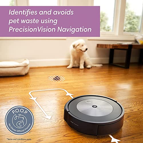 iRobot Roomba j7+ (7550) Self-Emptying Robot Vacuum Bundle – Identifies and Avoids Obstacles Like Pet Waste & Cords + Authentic Side Brush