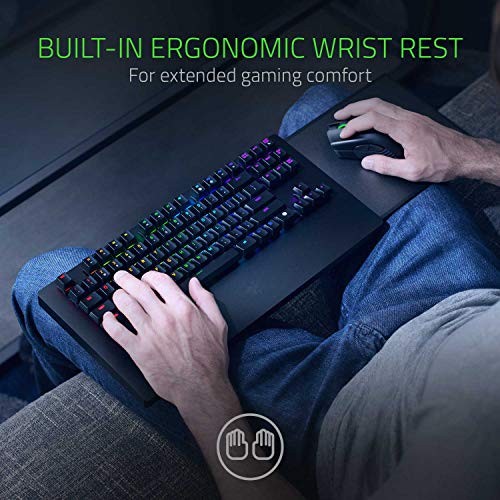 Razer Turret Wireless Mechanical Gaming Keyboard & Mouse Combo for PC, Xbox One, Xbox Series X & S: Chroma RGB/Dynamic Lighting - Retractable Magnetic Mouse Mat - 40hr Battery, Classic Black