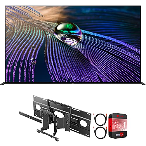 Sony XR55A90J 55 Inch OLED 4K HDR Ultra Smart TV Bundle with Sony SU-WL855 Ultra Slim Wall-Mount Bracket and 1 YR CPS Enhanced Protection Pack