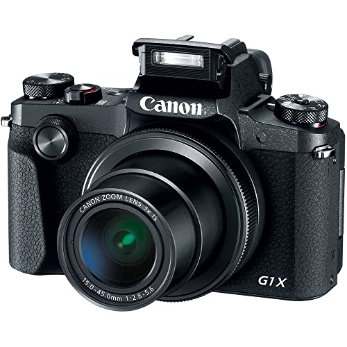 Canon PowerShot G1 X Mark III Digital Camera (2208C001), 2 x 64GB Memory Card, 3 x NB13L Battery, Corel Photo Software, Charger, LED Light, Soft Bag + More (International Model)