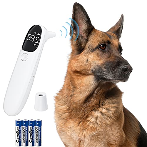 MEETI Cat and Dog Ear Temperature Monitor, Pet Only Thermometer, Dogs or Cats Ear Temperature Monitor with Warranty, Dog and Cat Ear Care Supply, Take Pet Temperature Tool.