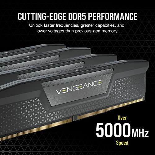 CORSAIR Vengeance DDR5 32GB (2x16GB) DDR5 5600 (PC5-44800) C36 1.25V - Black