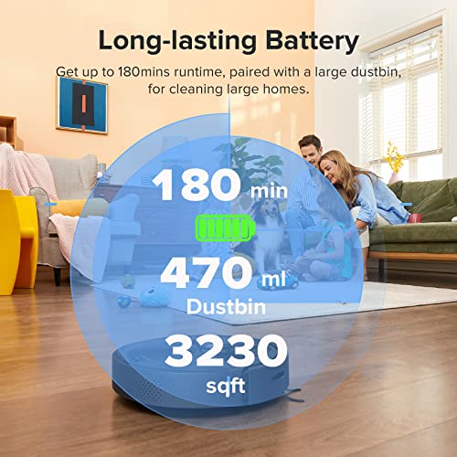 Roborock Q5 Robot Vacuum with Strong 2700Pa Suction, Upgraded from S4 Max, LiDAR Navigation, Multi-Level Mapping, 180 mins Runtime, No-go Zones, Ideal for Carpets and Pet Hair