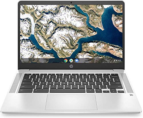 HP 14 Chromebook Laptop Computer 14" HD SVA Anti-Glare Display Intel Celeron Dual-Core N5000 Processor 4GB DDR4 64GB eMMC Backlit WiFi Webcam Chrome OS Google Classroom Compatible w/ 32GB SD Card