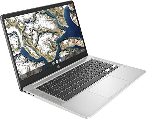 2021 HP Chromebook 14 Inch Laptop, FHD 1080P Display, Intel Celeron N4000 up to 2.6 GHz, 4GB RAM, 64GB eMMC, Bluetooth, Webcam, Chrome OS + NexiGo 128GB MicroSD Card Bundle