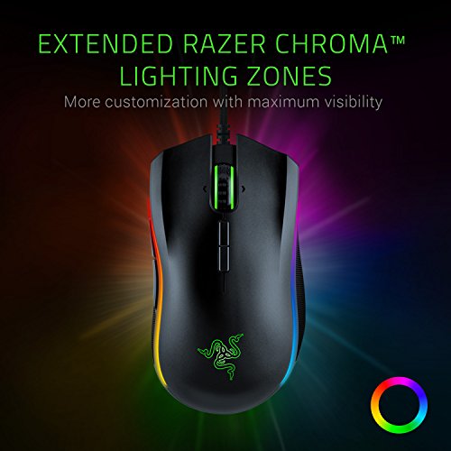 Razer Mamba Elite Wired Gaming Mouse & Cynosa Chroma Gaming Keyboard: 168 Individually Backlit RGB Keys - Spill-Resistant Design - Programmable Macro Functionality - Quiet & Cushioned