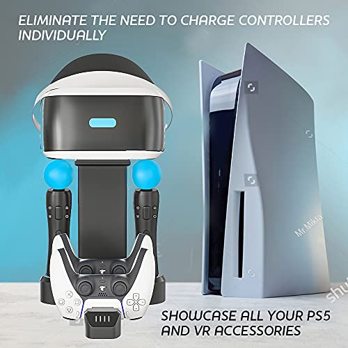 Skywin VR Charging Stand - PSVR Charging Stand to Showcase, Display, and Charge your PS5 VR (PS5 Controller)