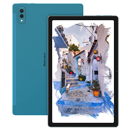 Blackview Tablet 10.36 inch 8GB RAM 128GB ROM Storage 13MP+8MP Camera 2000x1200 Display 6580mAh Battery Android 11 Tablet Octa Core 5G WiFi (Aquamarine)