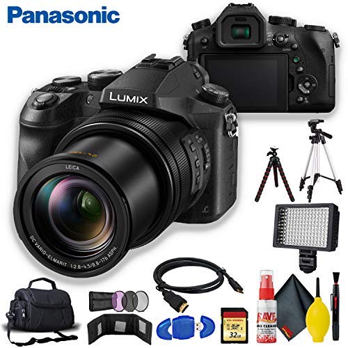 Panasonic Lumix DMC-FZ2500 Digital Camera Bundle with Memory Card + Carrying Case + Filters Kit + Tripod + More