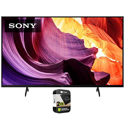 Sony KD-65X80K 65 inch X80K 4K Ultra HD LED Smart TV 2022 Model Bundle with Premium 2 YR CPS Enhanced Protection Pack