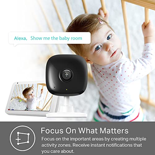 Kasa Smart 2K Security Camera for Baby Monitor, 4MP HD Indoor Camera for Home Security with Motion Detection, Two-Way Audio, Night Vision, Cloud&SD Card Storage, Works with Alexa&Google Home (KC400)