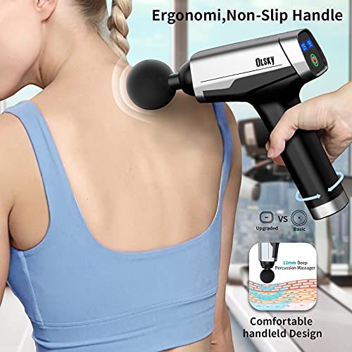 Massage Gun, Handheld Deep Tissue Massager for Pain Relief, Back Massager, Electronic Shoulder Massager, Portable Quiet Handheld Relaxation Sport Massager