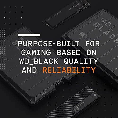 WD_BLACK 2TB P10 Game Drive - Portable External Hard Drive HDD, Compatible with Playstation, Xbox, PC, & Mac - WDBA2W0020BBK-WESN