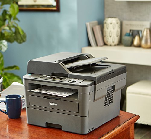 Brother L-2550DW Monochrome All-in-One Laser Printer I Print Copy Scan I Wireless I Auto 2-Sided Printing I Print Up to 36 Pages/Min I Up to 250 Sheets/Tray I 50-Sheet ADF + Printer Cable