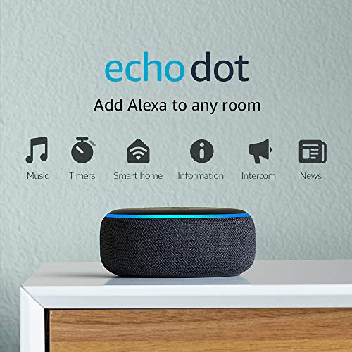 Echo Dot (3rd Gen, 2018 release) - Smart speaker with Alexa - Charcoal