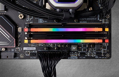 Corsair Vengeance RGB Pro 32GB (2x16GB) 2666 C16 DDR4 Desktop Memory - Black, Model Number: CMW32GX4M2A2666C16