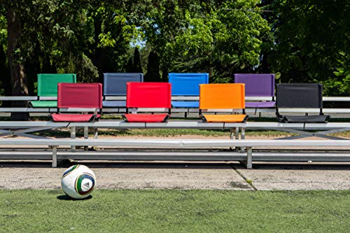 Cascade Mountain Tech Stadium Seat - Lightweight, Portable Folding Chair for Bleachers and Benches - Navy, 17"