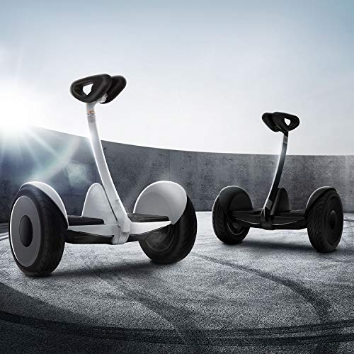 Segway Ninebot S Smart Self-Balancing Electric Scooter with LED light, Portable and Powerful, White