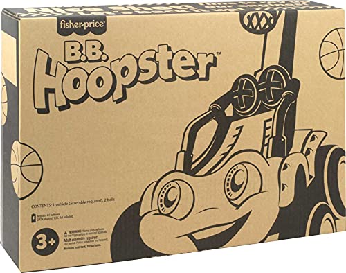 Fisher-Price B.B. Hoopster, Motorized Electronic Basketball Toy with Lights, Sounds and Game Play for Preschool Kids Ages 3 Years and Older