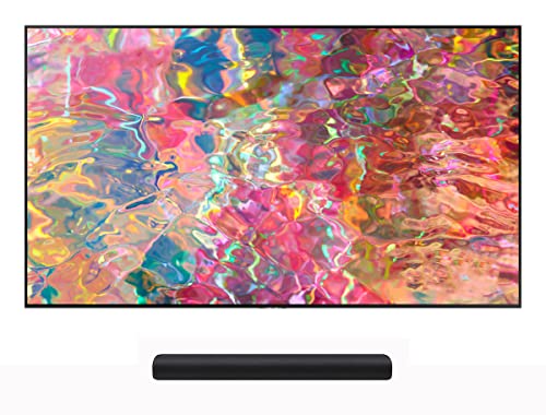 Samsung QN50Q80BAFXZA 50" 4K Ultra HD Smart TV with a Samsung HW-S40T 2.0 Channel All-in-one 100W Dolby Digital Soundbar (2022)