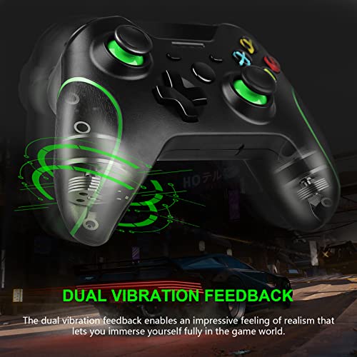 Sogdeco Wireless Controller Compatible with Xbox One - 2.4GHz Game Controller Built-in Dual Vibration Gamepad Compatible with Xbox One/One S/One X/One Series X/S/Elite/PC Windows 7/8/10 (Black)