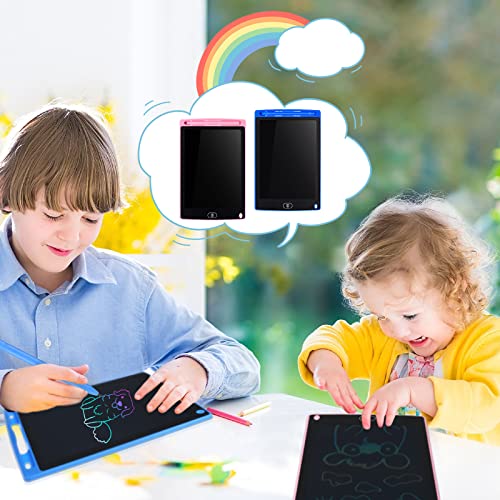 4 Pieces 10 Inch LCD Writing Tablet Doodle Board Electronic Toy Colorful Screen Doodle Drawing Pad for Kids Erasable Reusable Drawing Tablets Educational Learning Toy for Boys Girls