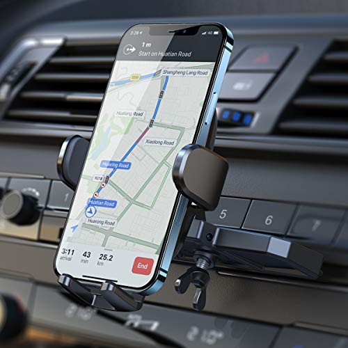 CD Phone Mount for Car Ultra Sturdy AINOPE Cell Phone Holder Car Mount Universal CD Slot Phone Holder Silicone Protection iPhone Holder for Car Compatible with All iPhone Cell Phones Smartphone