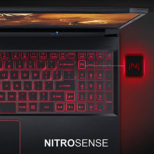 Acer Nitro 5 AN515-45-R83Z Gaming Laptop, AMD Ryzen 5 5600H Hexa-Core Processor | NVIDIA GeForce GTX 1650 | 15.6" FHD 144Hz IPS Display | 8GB DDR4 | 256GB NVMe SSD | WiFi 6 | Backlit Keyboard