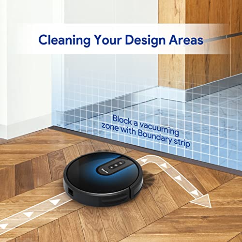 Robot Vacuum Cleaner, Bagotte 4-in-1 Robot Vacuum and Mop, Gyro Navigation, Carpet Automatic Boost,Virtual Boundary, Self-Charging, Alexa/App/WiFi Robot Vacuum for Pet Hair Hard Floor Carpets