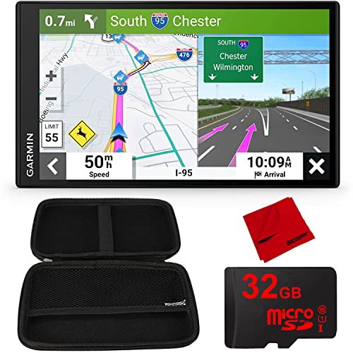Garmin DriveSmart 86 8" Car GPS Navigator (010-02471-00) Bundle with 10" Hard EVA Case