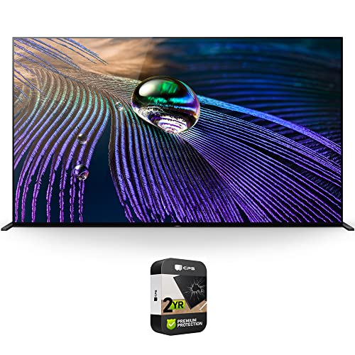 Sony XR55A90J 55 inch OLED 4K HDR Ultra Smart TV (Renewed) Bundle with Premium 2 YR CPS Enhanced Protection Pack