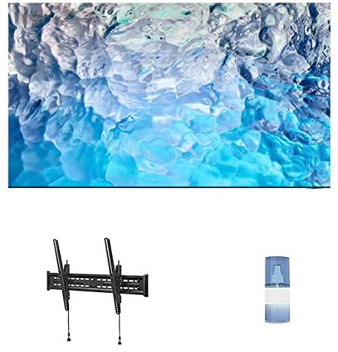 Samsung QN85QN900BFXZA 85" 8K QLED UHD HDR Smart Infinity-Screen TV with a Walts TV Large/Extra Large Tilt Mount for 43"-90" Compatible TV's and a Walts HDTV Screen Cleaner Kit (2022)