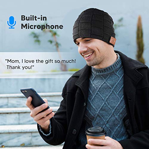 Bluetooth Beanie Hat, Gifts for Men Women Stocking Stuffers Christmas Birthday Idea for Teen Boy Girl Teenager