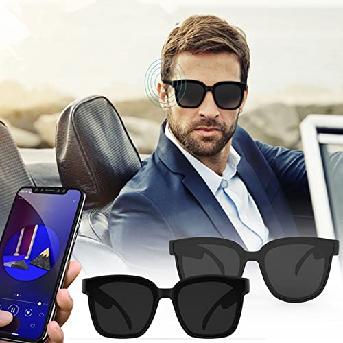 Smart Glasses Wireless Bluetooth Sunglasses Open Ear Music&Hands-Free Calling,Smart Bluetooth Sunglasses Built-in Mic for Men&Women