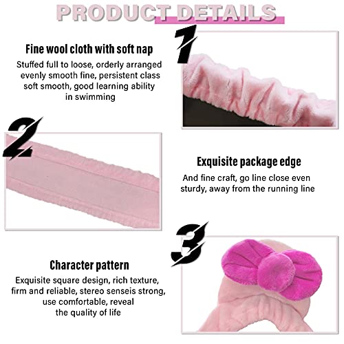 Kakurookie 27'' - 34'' Computer Monitor Protective Cover with Cat Ear Design, Cute Pink Monitor Dust Cover with Furry Design, Elastic Dustproof, Suitable for PC, Tablet, TV (27-34in, Pink)