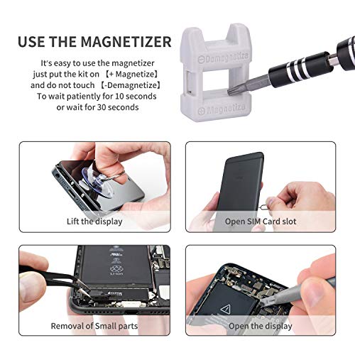 Precision Screwdriver Set, SHOWPIN 122 in 1 Computer Screwdriver Kit, Laptop Screwdriver Sets with 101 Magnetic Drill Bits, Electronics Tool Kit Compatible for Computer, Tablet, PC, iPhone, PS4 Repair