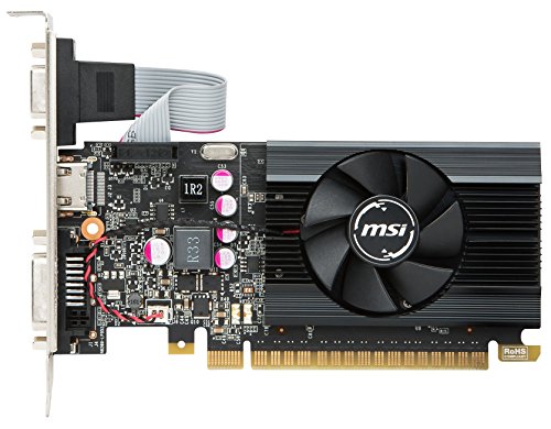 MSI GAMING GeForce GT 710 1GB GDRR5 32-bit HDCP Support DirectX 12 OpenGL 4.5 Single Fan Low Profile Graphics Card (GT 710 2GD3H LP)