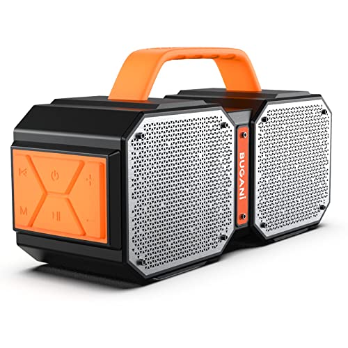 Bluetooth Speaker, BUGANI M83 Waterproof Portable Speaker, 24H Playtime with Charge Your Phone, Super Power, Suitable for Family Gatherings and Outdoor Travel,Outdoor Speaker