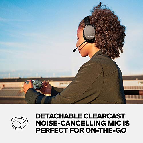 SteelSeries Arctis 1 Wireless Gaming Headset – USB-C – Detachable Clearcast Microphone – for PC, PS4, Nintendo Switch and Lite, Android – Black