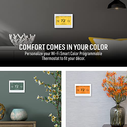 Honeywell Home RTH9600WF Smart Color Thermostat Energy Star Wi-Fi Programmable Touchscreen Alexa Ready - C-Wire Required, White