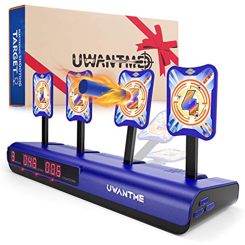 UWEAONTME DOTH UWANTME Electronic Shooting Target Scoring Auto Reset Digital Targets for Nerf Guns Toys, Ideal Gift Toy for Kids-Boys & Girls