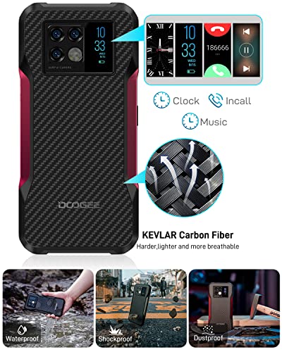 5G Rugged Smartphone Unlocked DOOGEE V20 (2022) 6.43'' AMOLED DotDisplay, 64MP and 20MP Night Vision Camera, 6000mAh, 8GB+256GB Android 11 Unlocked Cell Phone, IP68 Waterproof Rugged Cell Phone, NFC