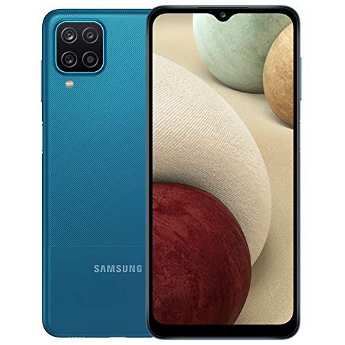 Samsung Galaxy A12 (64GB, 4GB) 6.5" HD+, Quad Camera, 5000mAh Battery, Dual SIM GSM Unlocked Global 4G Volte (T-Mobile, AT&T, Metro) International Model A125M/DS (64GB SD Bundle, Blue)