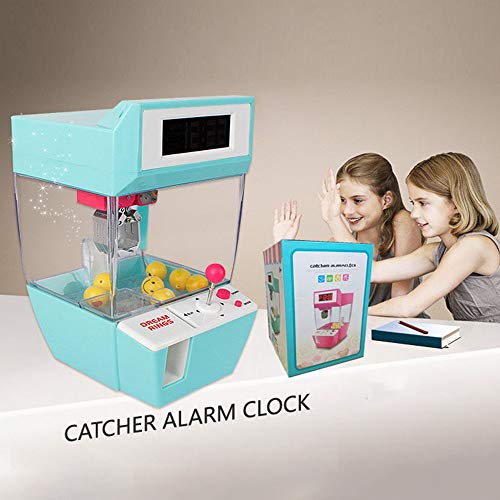 Emilykylie Catcher's Alarm Clock Slot Machine Game Machine Candy Hanging Doll Claw Claw Machine Arcade Children's Automatic Toys,Green