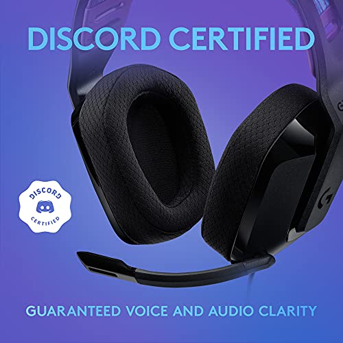 Logitech G335 Wired Gaming Headset, with Flip to Mute Microphone, 3.5mm Audio Jack, Memory Foam Earpads, Lightweight, Compatible with PC, Playstation, Xbox, Nintendo Switch – Black