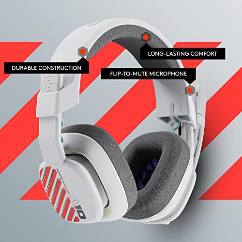 Astro A10 Gaming Headset Gen 2 Wired Headset - Over-Ear Gaming Headphones with flip-to-Mute Microphone, 32 mm Drivers, for Xbox Series X|S, Xbox One, Nintendo Switch, PC, Mac & Mobile Devices - White