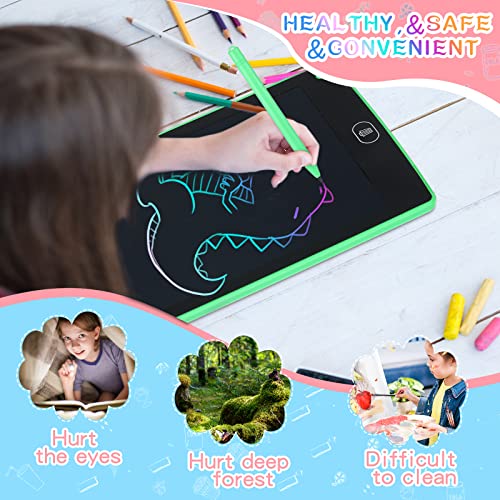 4 Pieces 10 Inch LCD Writing Tablet Doodle Board Electronic Toy Colorful Screen Doodle Drawing Pad for Kids Erasable Reusable Drawing Tablets Educational Learning Toy for Boys Girls