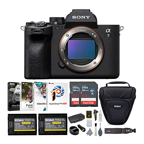 Sony Alpha 7 IV Full-Frame Mirrorless Interchangeable Lens Camera Essentials Bundle (7 Items)