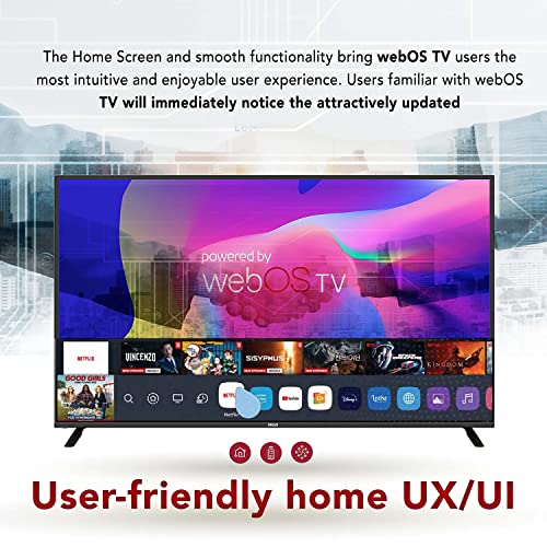 RCA 50-inch Class webOS Series - 4K UHD HDR Smart TV with Built-in Soundbar (RWOSBU5048, 2021 Model)