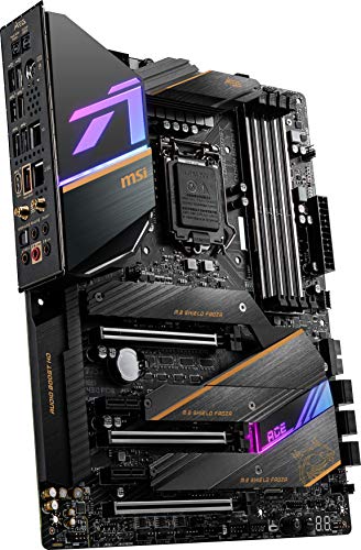 MSI MEG Z490 ACE Gaming Motherboard (ATX, 10th Gen Intel Core, LGA 1200 Socket, SLI/CF, Triple M.2 Slots, USB 3.2 Gen 2, Wi-Fi 6, Mystic Light RGB)